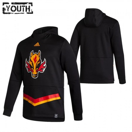 Dětské Calgary Flames Blank 2020-21 Reverse Retro Pullover Mikiny Hooded